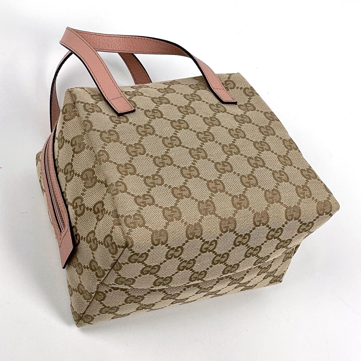 Gucci Handbag GG Pattern Canvas Beige Pink — view 2