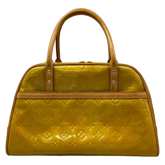 Louis Vuitton Handbag Monogram Vernis Tompkins Square Soft Beige Leather