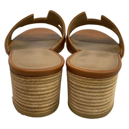 Hermes Mules Oasis Dark Brown Leather — view 6