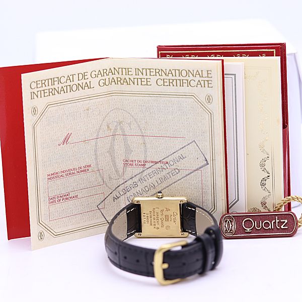 Cartier Must Tank 925 Sterling Silver Ivory Dial Watch — view 4