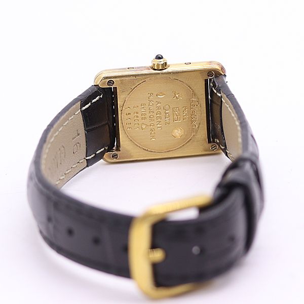 Cartier Must Tank Gold Dial Watch — view 4