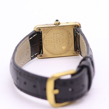 Cartier Must Tank Gold Dial Watch — view 4