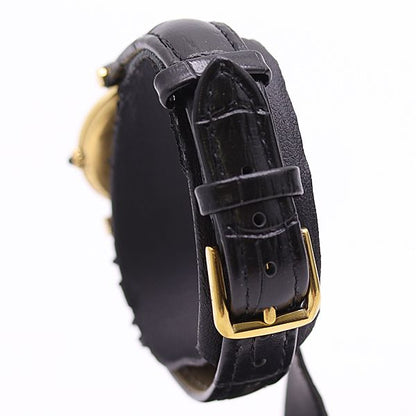Cartier Vermeil Black Dial Watch — view 3