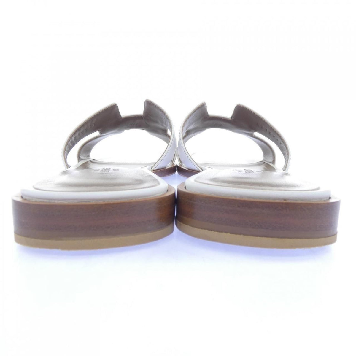 Hermes Oran Sandals White — view 5