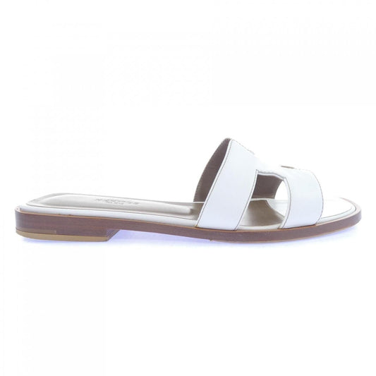 Hermes Oran Sandals White