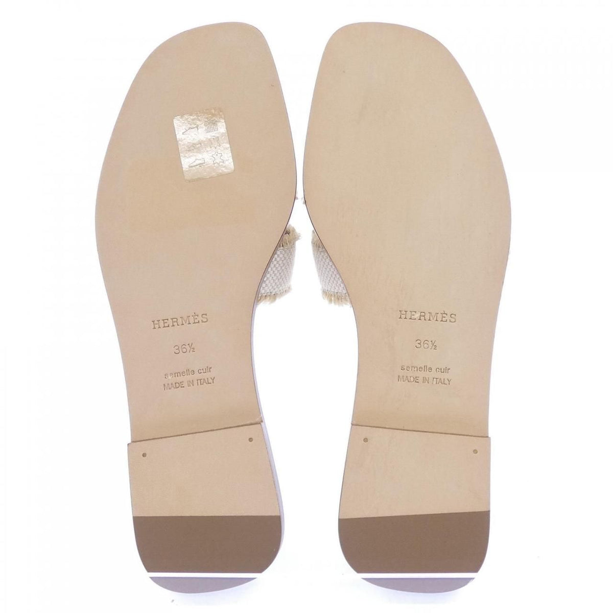 Hermes Oran Sandals White — view 4