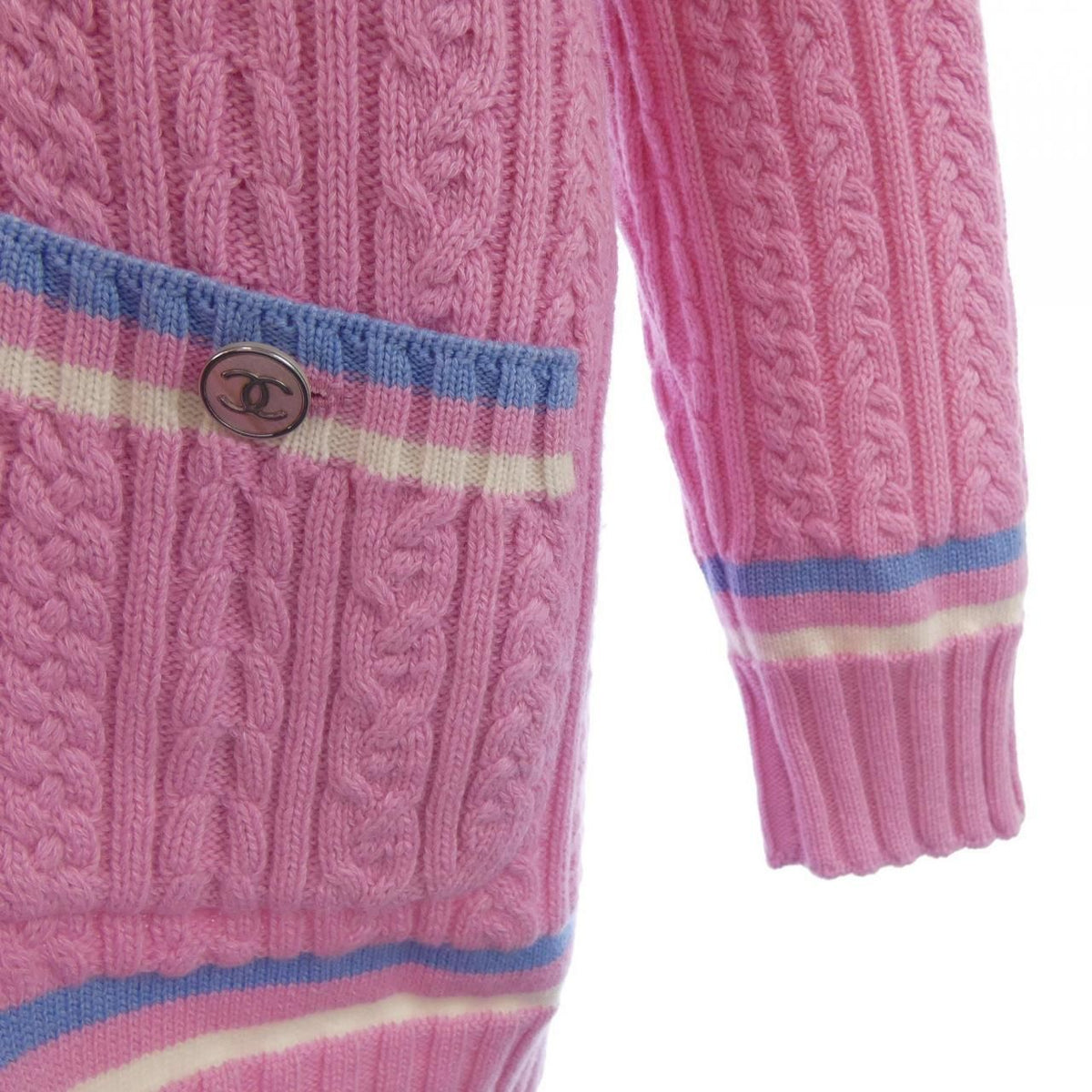 Chanel Long Cardigan Pink — view 7
