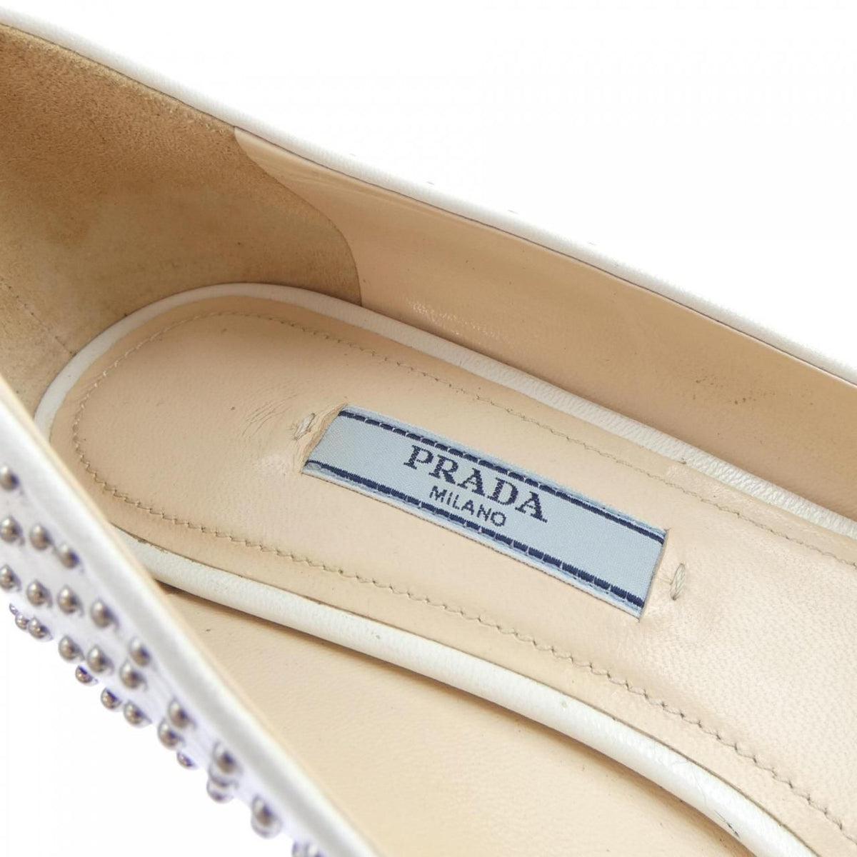 Prada Pumps Heel White — view 6