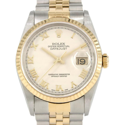 Rolex Datejust Stainless Steel Yellow Gold Automatic Watch