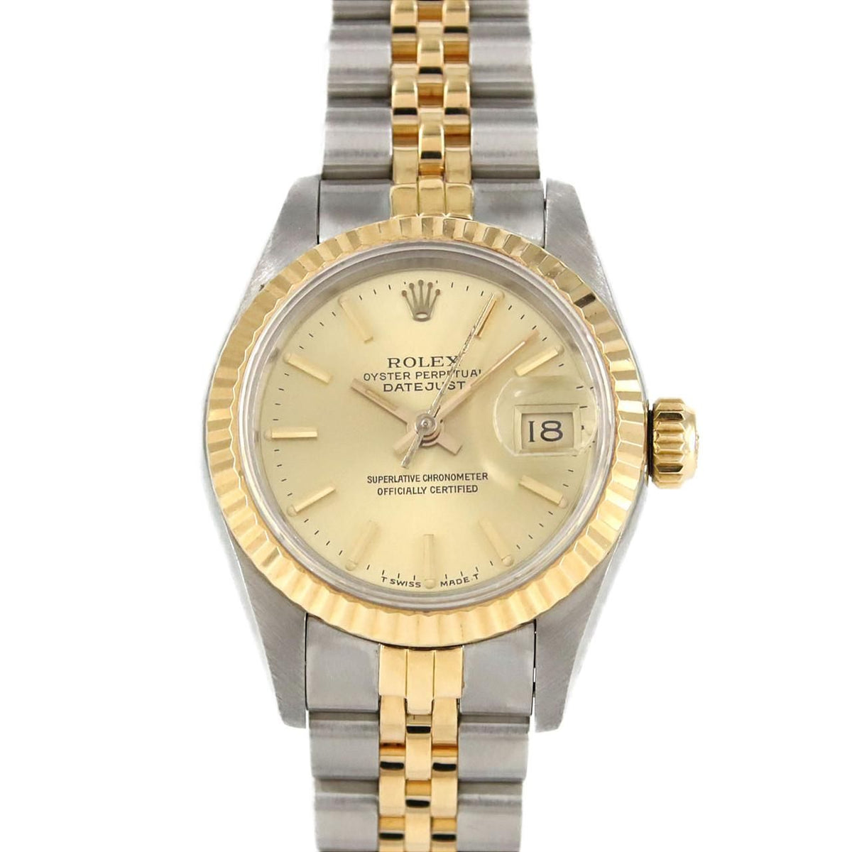 Rolex Datejust Stainless Steel Yellow Gold Automatic Watch