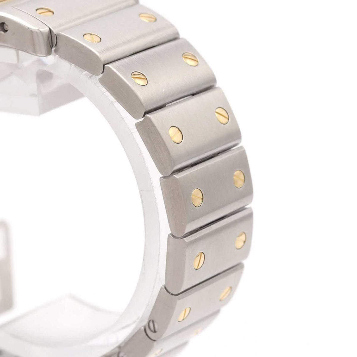 Cartier Santos Galbee SM Stainless Steel Yellow Gold Quartz Watch — view 5