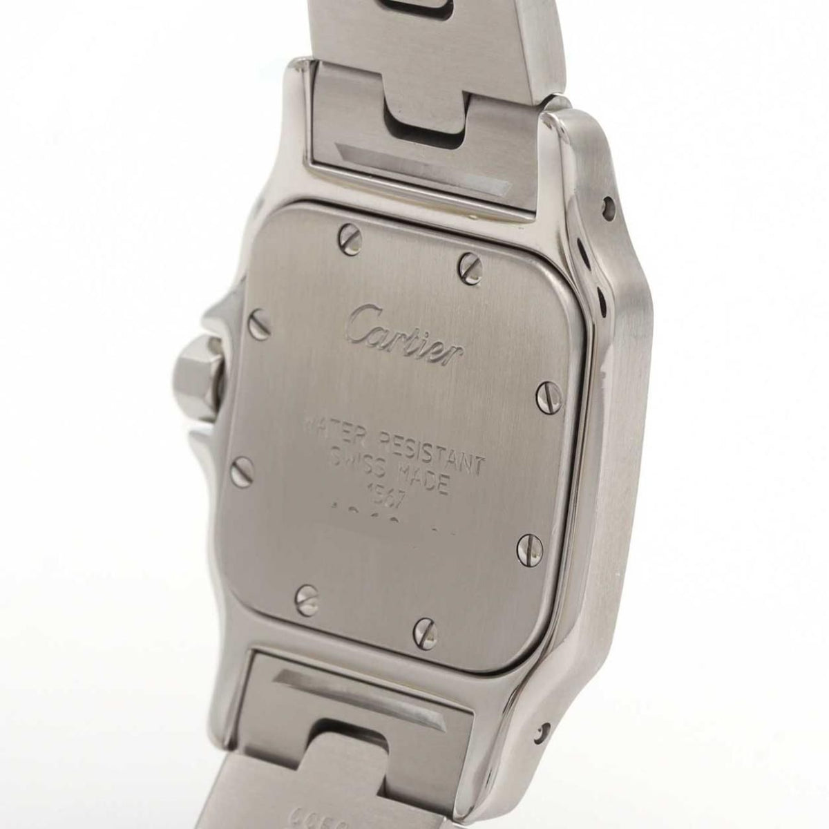 Cartier Santos Galbee SM Stainless Steel Yellow Gold Quartz Watch — view 6