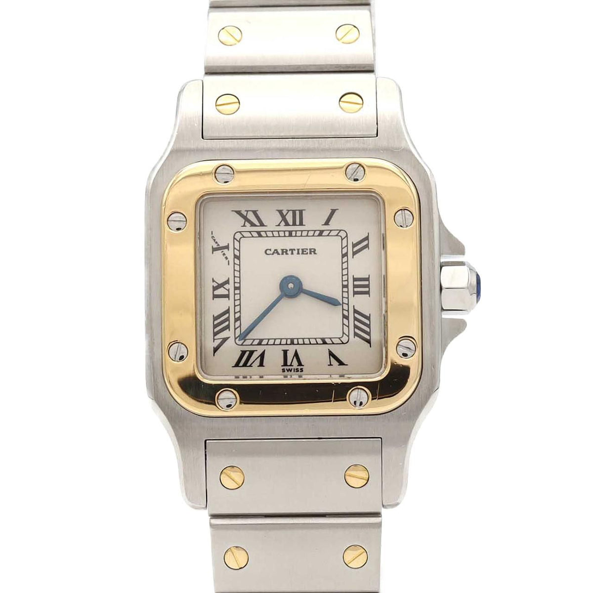 Cartier Santos Galbee SM Stainless Steel Yellow Gold Quartz Watch