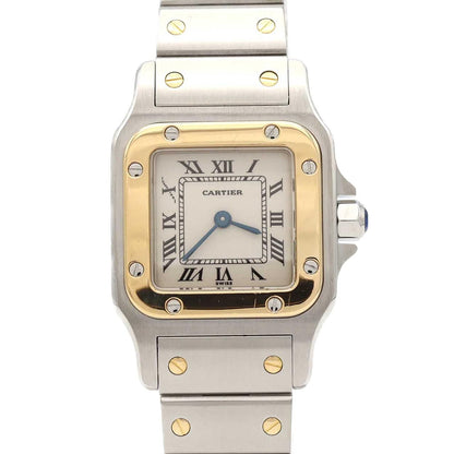 Cartier Santos Galbee SM Stainless Steel Yellow Gold Quartz Watch
