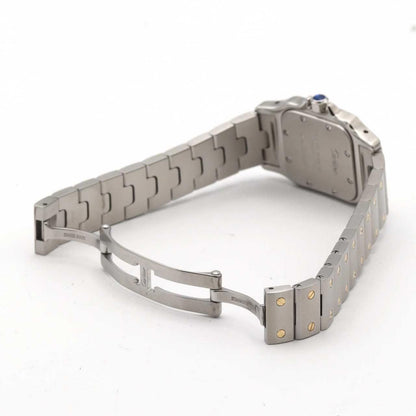 Cartier Santos Galbee SM Stainless Steel Yellow Gold Quartz Watch — view 7