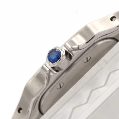Cartier Santos Galbee SM Stainless Steel Yellow Gold Quartz Watch — view 4