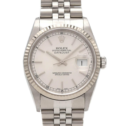 Rolex Datejust Stainless Steel White Gold Automatic Watch