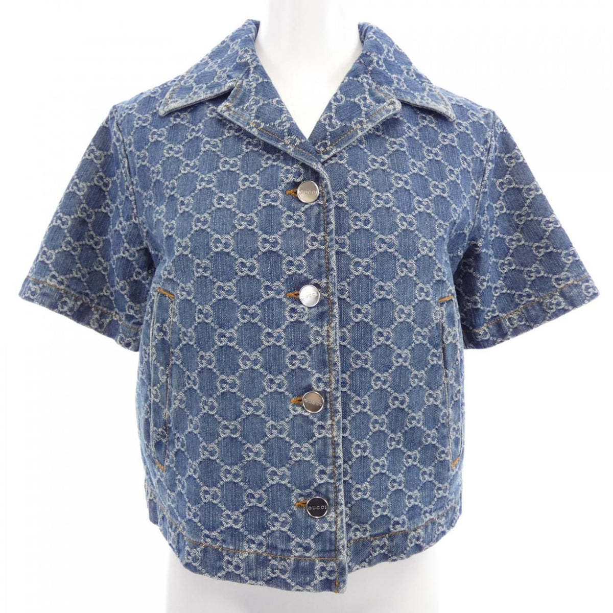 Gucci GG Denim Jacquard Top Jacket