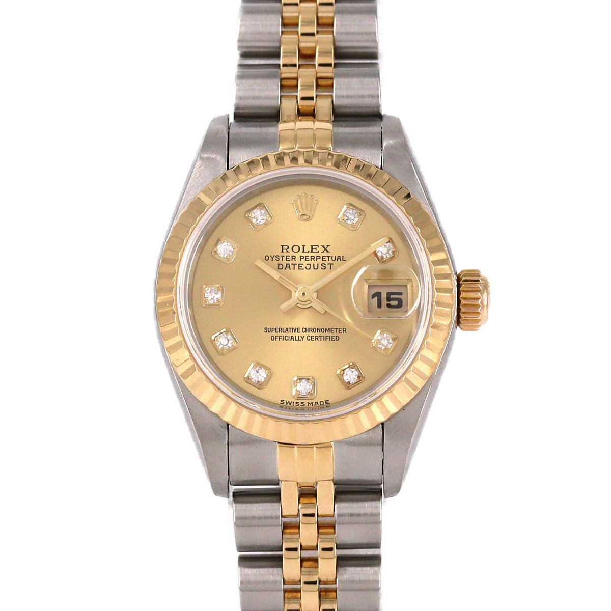 Rolex Datejust Stainless Steel Yellow Gold Automatic Watch