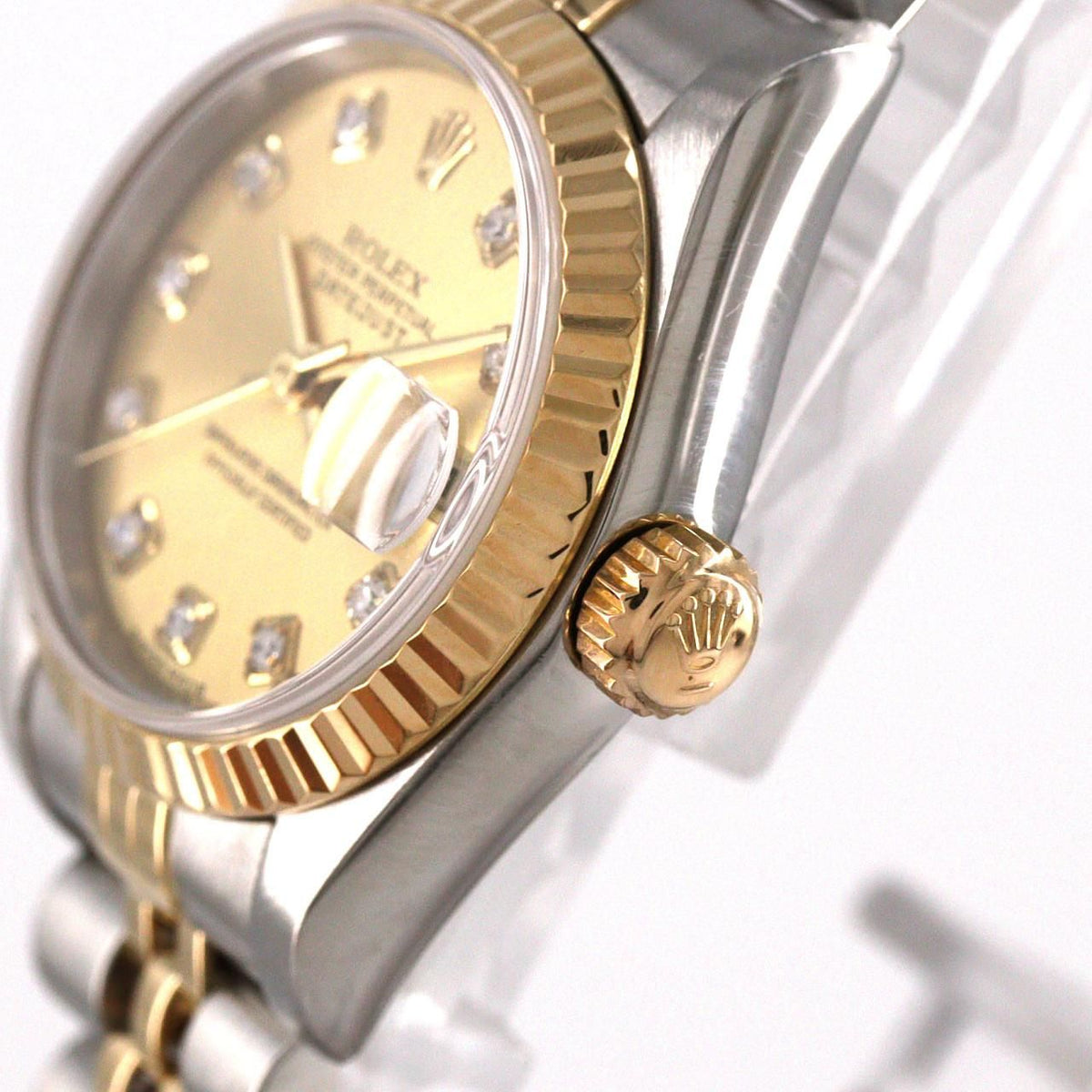 Rolex Datejust Stainless Steel Yellow Gold Automatic Watch — view 3