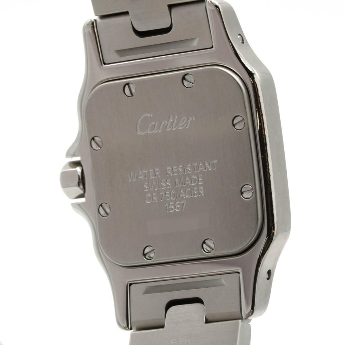 Cartier Santos Galbee SM Stainless Steel Yellow Gold Quartz Watch — view 5