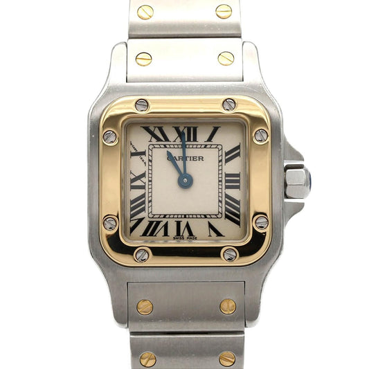 Cartier Santos Galbee SM Stainless Steel Yellow Gold Quartz Watch