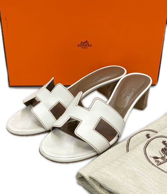 Hermes Mules White