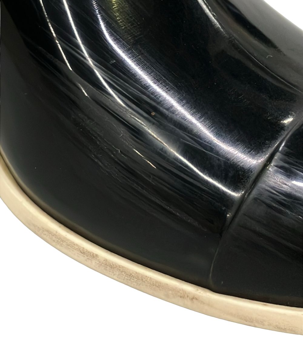 Chanel Rain Boots Camellia CC Logo — view 7