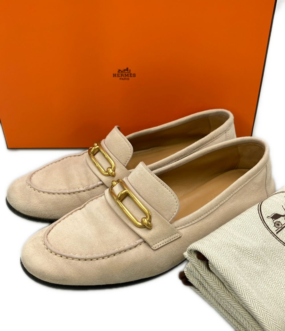 Hermes Loafers Beige