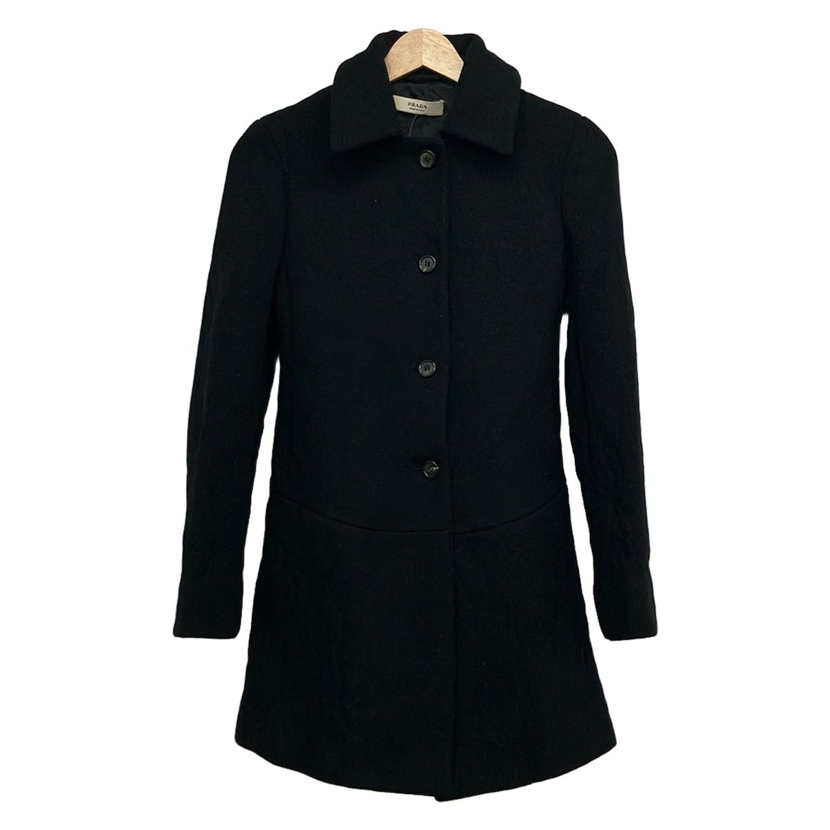 Prada Coat Black Long Sleeve Winter Autumn
