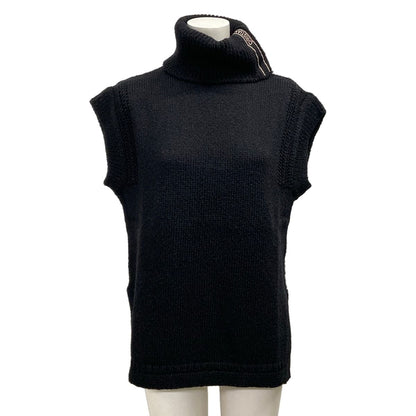 Dior Sleeveless Sweater I Black Wool 42