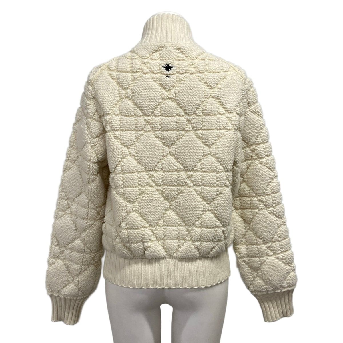 Dior Jacket I Ivory Long Sleeve Knit Winter Wool 40 — view 2