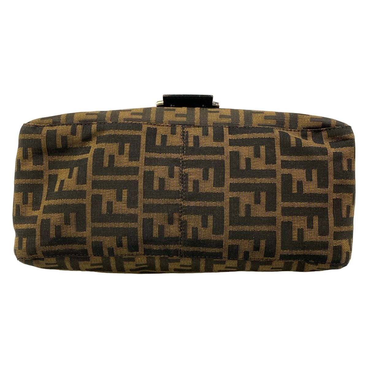 Fendi Shoulder Bag Mamma Bucket Zucca Pattern Brown Dark Leather — view 5