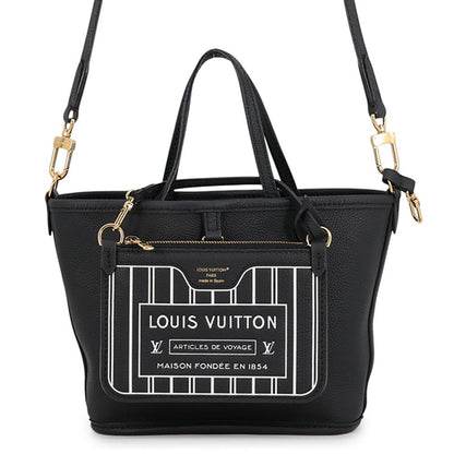 Louis Vuitton Tote Monogram Neverfull Inside Out BB 2-Way Shoulder Black