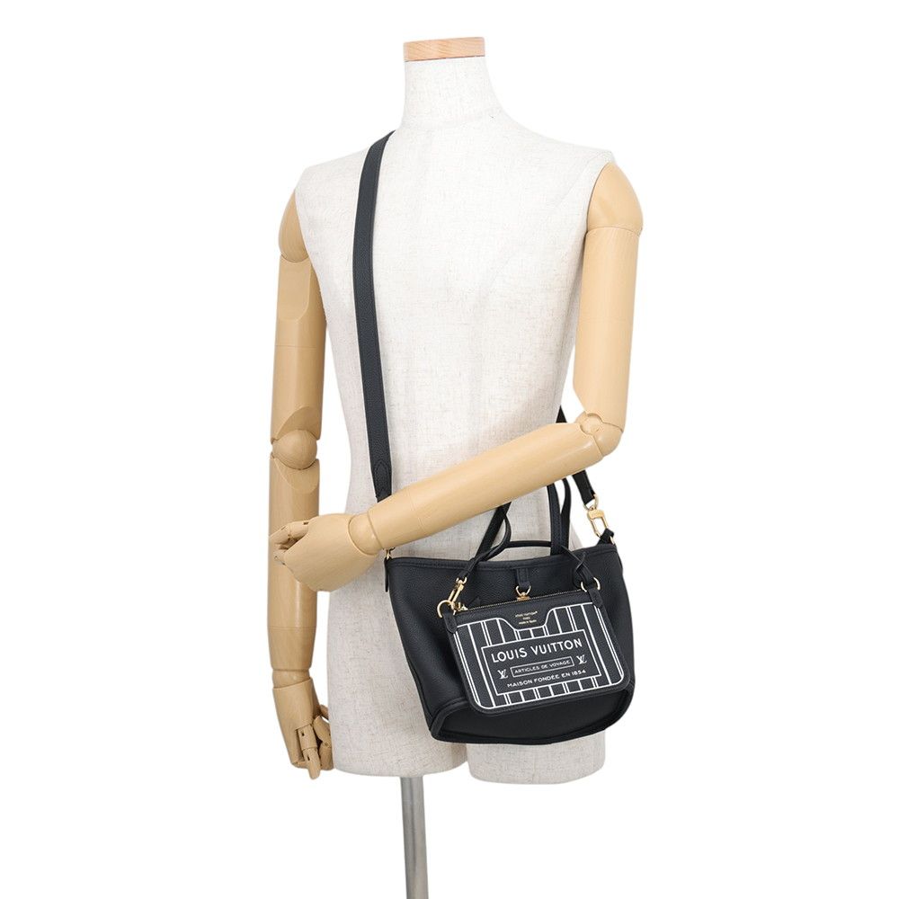 Louis Vuitton Tote Monogram Neverfull Inside Out BB 2-Way Shoulder Black — view 5
