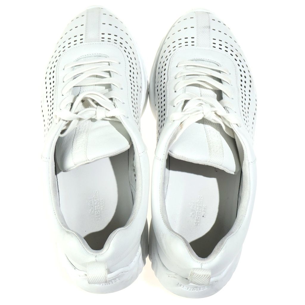 Hermes Neon Low Top Sneakers White — view 4