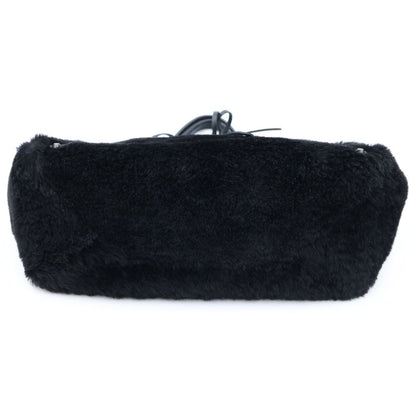 Balenciaga Paper Mini Fur 2-Way Shoulder Bag Black — view 4