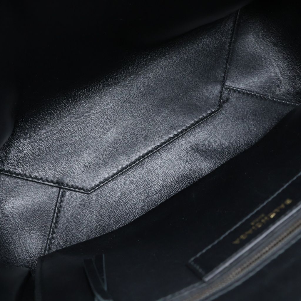 Balenciaga Paper Mini Fur 2-Way Shoulder Bag Black — view 7