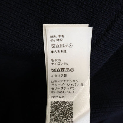 Celine Tunic Mini Dress in Interlock Wool Navy — view 8