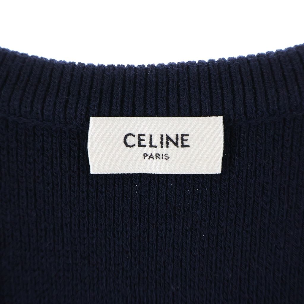 Celine Tunic Mini Dress in Interlock Wool Navy — view 7