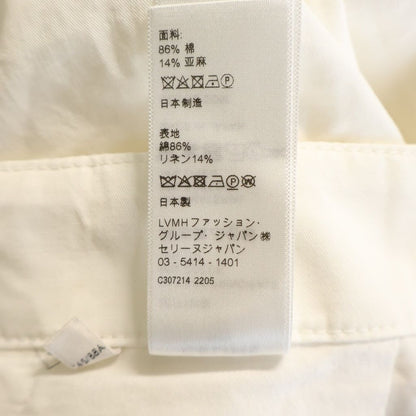 Celine Cotton Linen Cargo Pants White — view 8