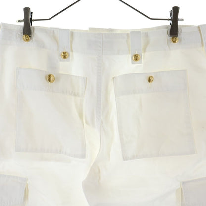 Celine Cotton Linen Cargo Pants White — view 4
