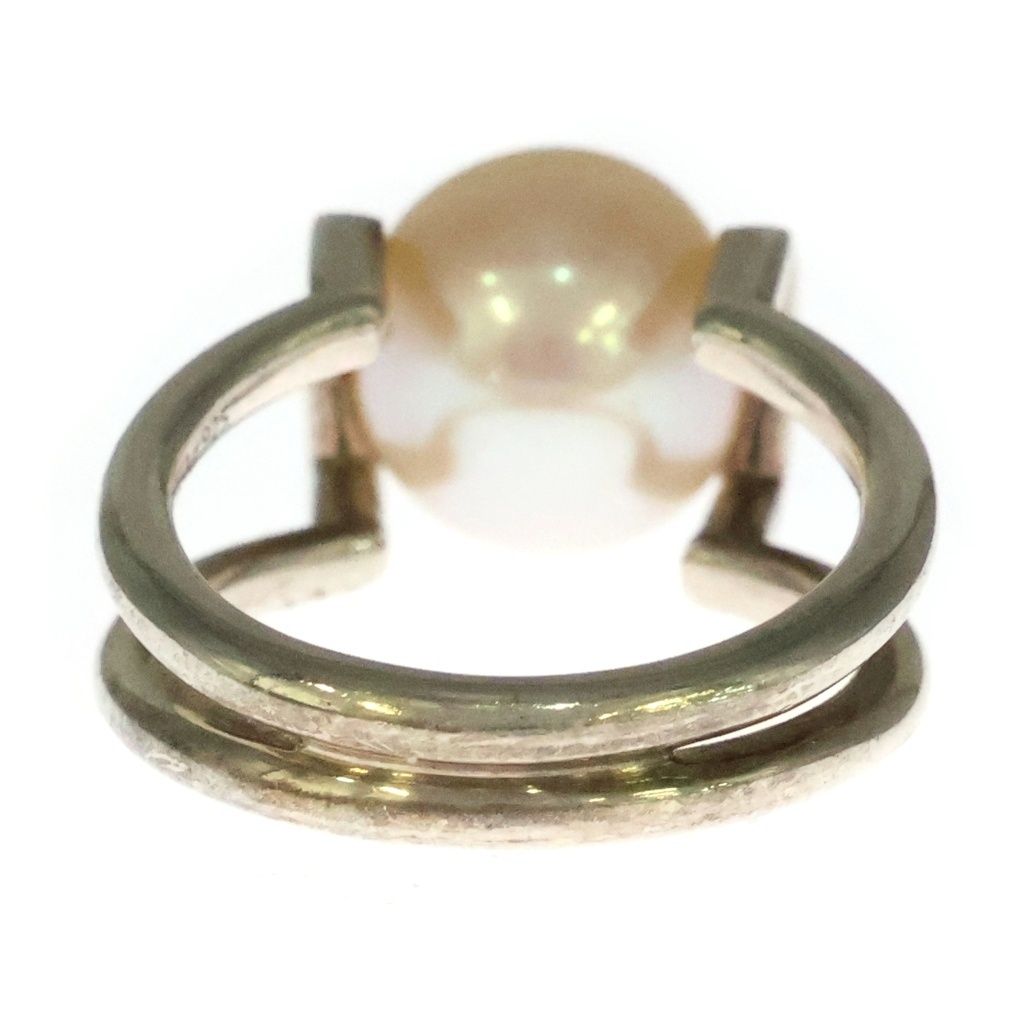 Tiffany & Co HardWear Fresh Water Pearl Ring Silver — view 2