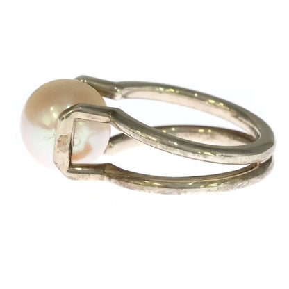 Tiffany & Co HardWear Fresh Water Pearl Ring Silver — view 4