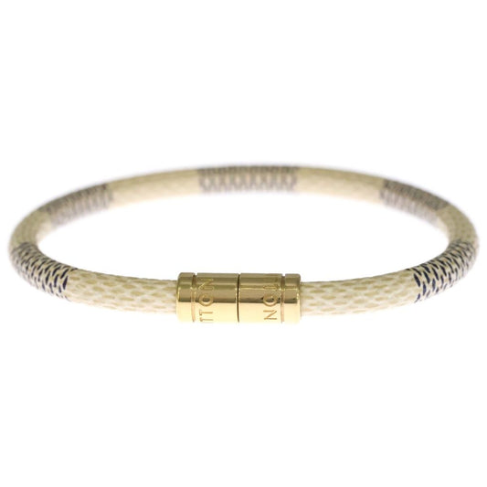 Louis Vuitton Damier Azur Bracelet Keep It White Gold