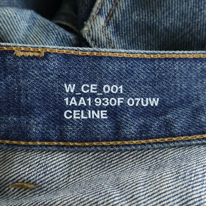 Celine Dylan Flare Denim Pants Indigo Blue Jeans — view 7
