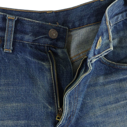 Celine Dylan Flare Denim Pants Indigo Blue Jeans — view 5