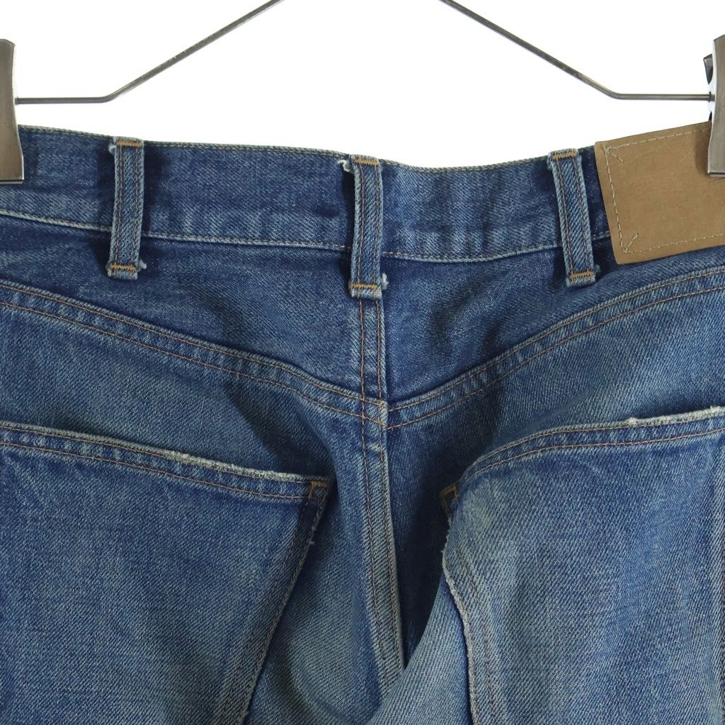 Celine Dylan Flare Denim Pants Indigo Blue Jeans — view 4