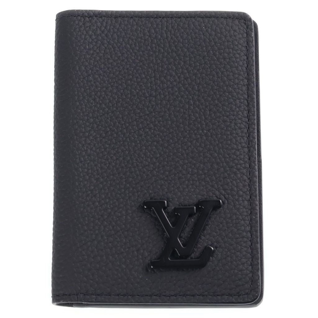 Louis Vuitton Aerogram Pocket Organizer Card Case Holder Black