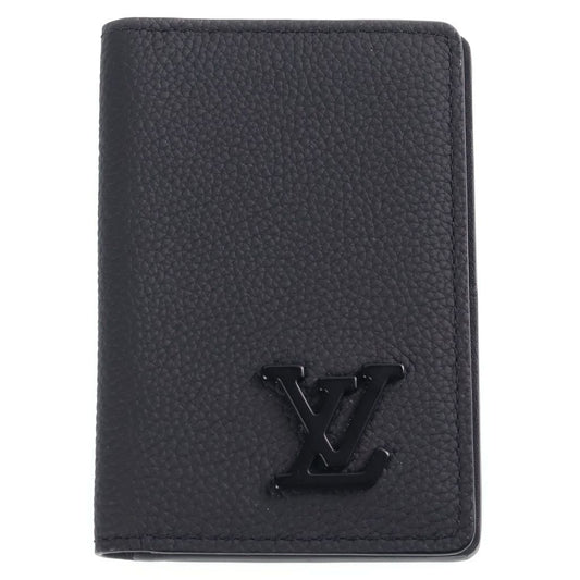 Louis Vuitton Aerogram Pocket Organizer Card Case Holder Black
